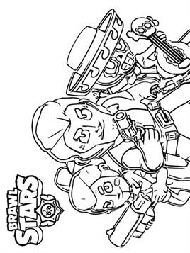 Kids N Fun Com 26 Coloring Pages Of Brawl Stars - kleurplaat brawl stars dinamyke