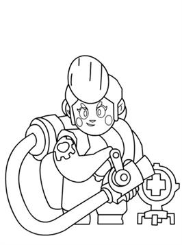 Kids N Fun Com 26 Coloring Pages Of Brawl Stars - pam skins brawl stars