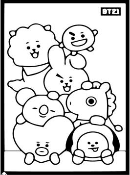 Download Kids N Fun Com 17 Coloring Pages Of Bt21