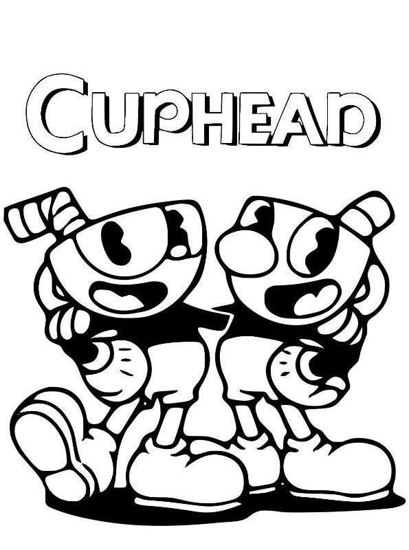 Kids-n-fun.com | Coloring page Cuphead Cuphead 2