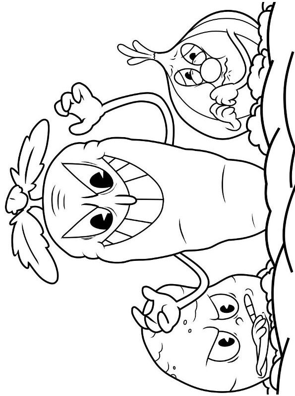 Kids-n-fun.com | Create personal coloring page of cuphead 3 coloring page