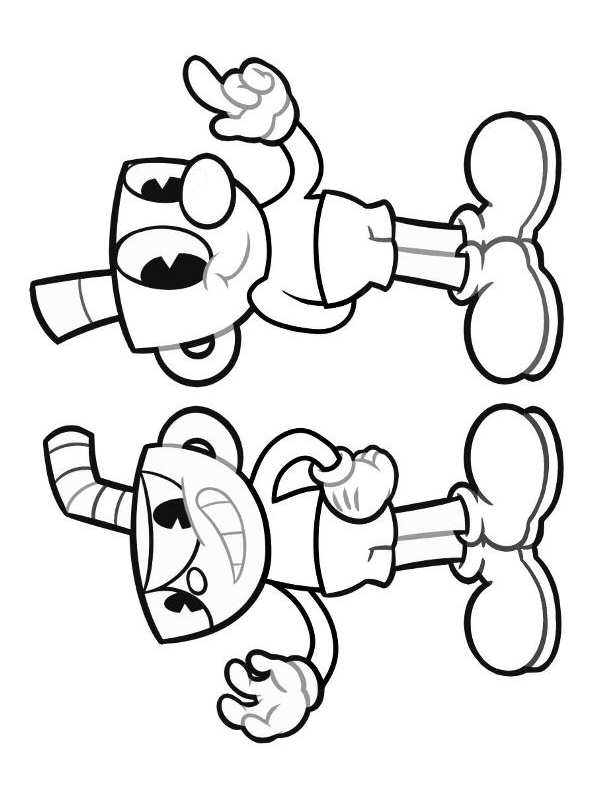 Kids-n-fun.com | Coloring page Cuphead cuphead 4