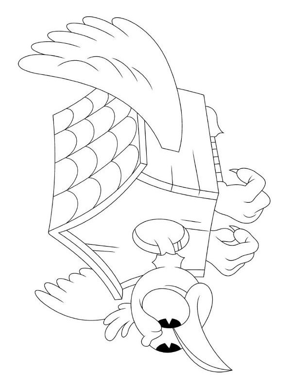 Kids-n-fun.com | Create personal coloring page of cuphead 7 coloring page