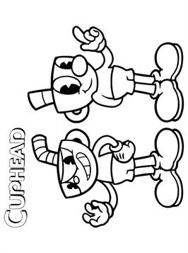 Kids-n-fun.com | 23 coloring pages of Cuphead