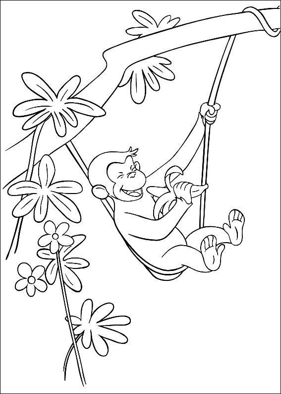 Kids-n-fun.com | 30 coloring pages of Curious George