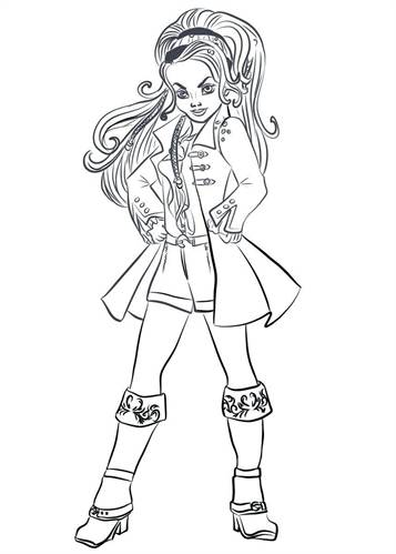 Kids-n-fun.com | 15 coloring pages of Disney Descendant Wicked World