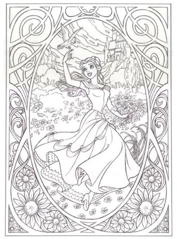 Kids-n-fun.com | Coloring page Disney difficult Cinderella