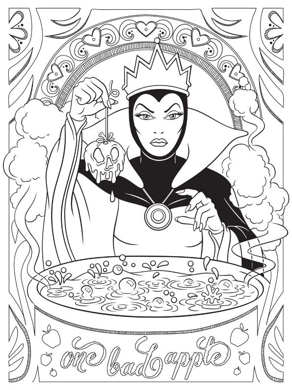 Kids-n-fun.com | Coloring page Disney difficult Evil Queen