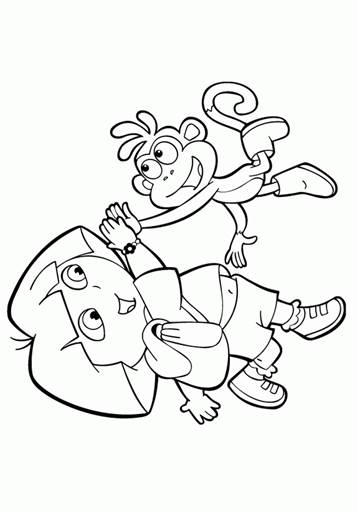How to draw Dora the Explorer | Dora Coloring pages - YouTube