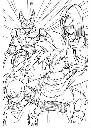 Dragon Ball - Dragonball coloring pages printable games