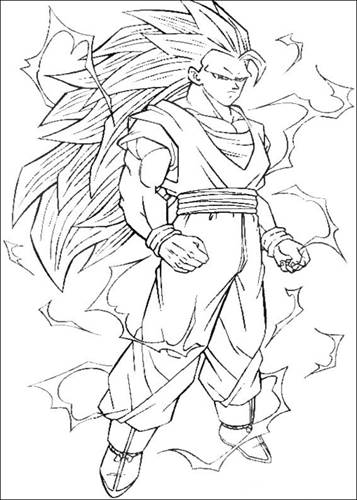 Dragon Ball Z Goku Coloring Pages 