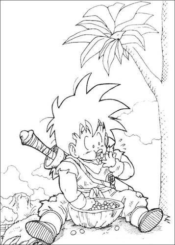  | 55 coloring pages of Dragon Ball Z