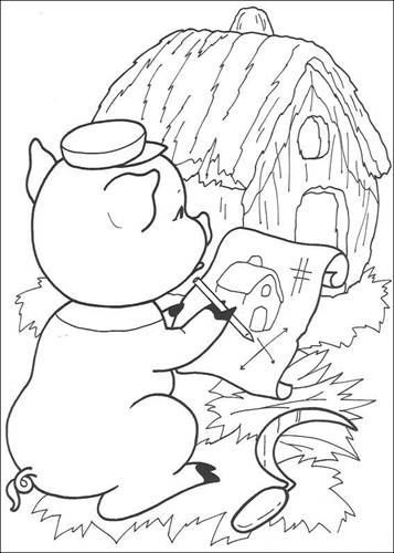 the three ninja pigs coloring