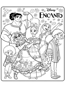 Encanto Coloring Pages Dolores - Coloring Pages for School
