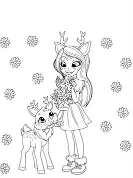 Kids N Fun Com 28 Coloring Pages Of Enchantimals