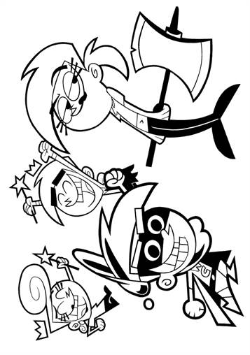 fairly odd parents coloring pages