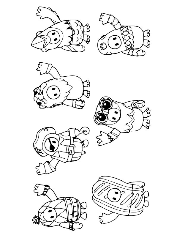 Kids-n-fun.com | Coloring page Fall Guys Ultimate knockout fall guys