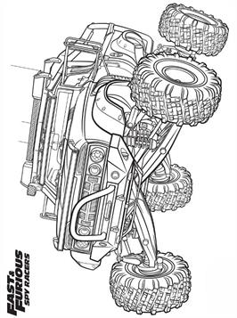 Kids-n-fun.com | 9 coloring pages of Fast and Furious Spy racers