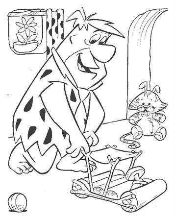 Kids-n-fun.com | 29 coloring pages of Flintstones