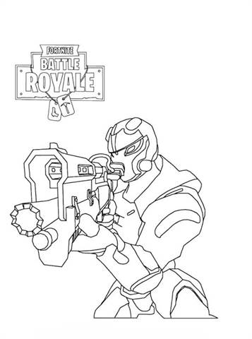 Coloring page Fortnite x lord 