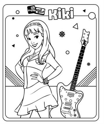 fresh beat band coloring pages