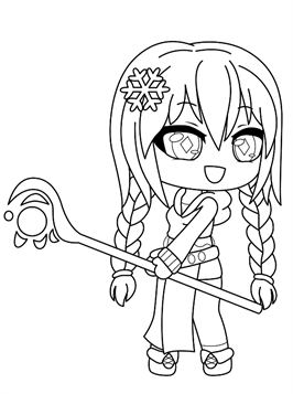 Gacha Life coloring pages to print and print online