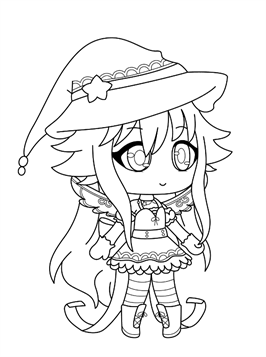 Gacha Life Coloring Pages Printable for Free Download