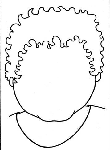 coloring pages of childrens faces