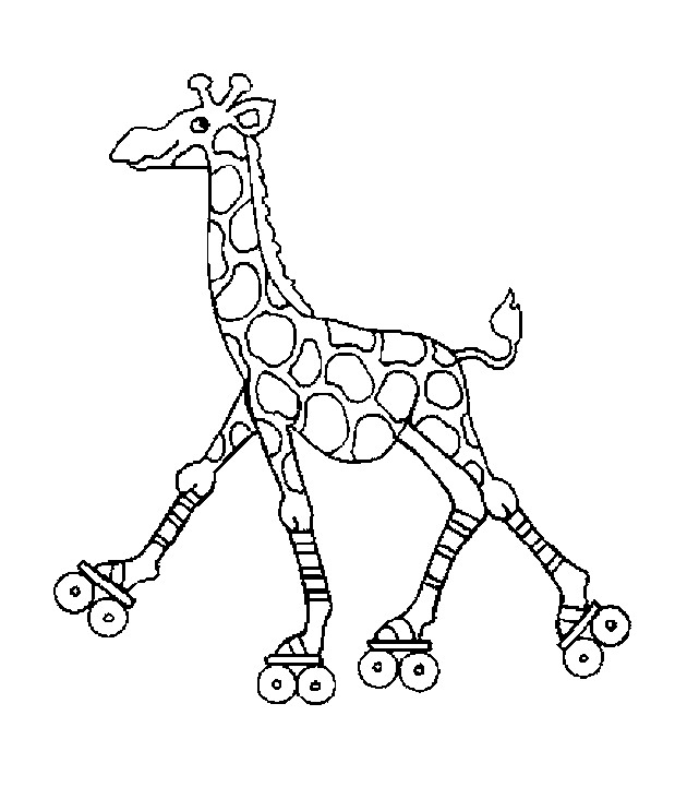 Kids-n-fun.com | Create personal coloring page of Giraffe coloring page