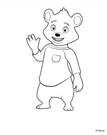 Kids-n-fun.com | 9 coloring pages of Goldie and Bear