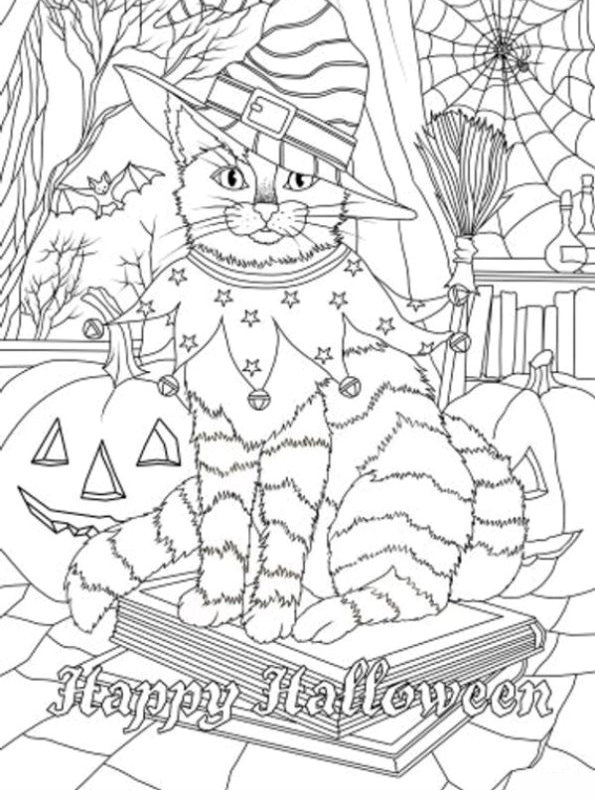 Kids-n-fun.com | Coloring page Halloween for adults Halloween