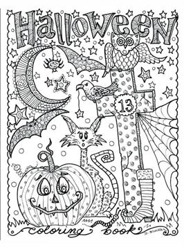 Kids-n-fun.com | 13 coloring pages of Halloween for adults