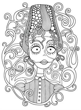 Kids-n-fun.com | 13 coloring pages of Halloween for adults