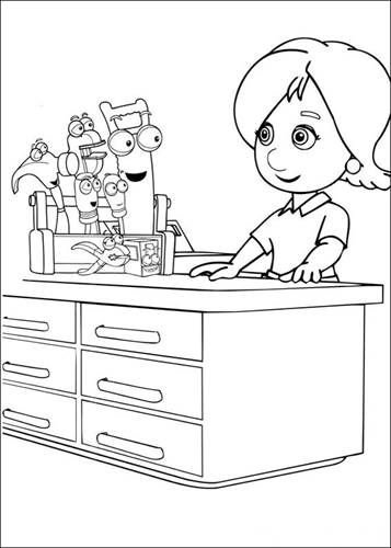 Kids N Fun Com 29 Coloring Pages Of Handy Manny