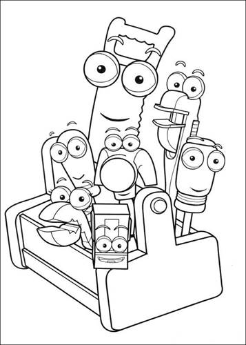 Kids N Fun Com 29 Coloring Pages Of Handy Manny