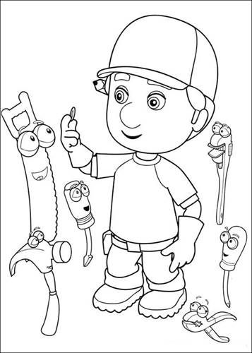 Kids N Fun Com 29 Coloring Pages Of Handy Manny