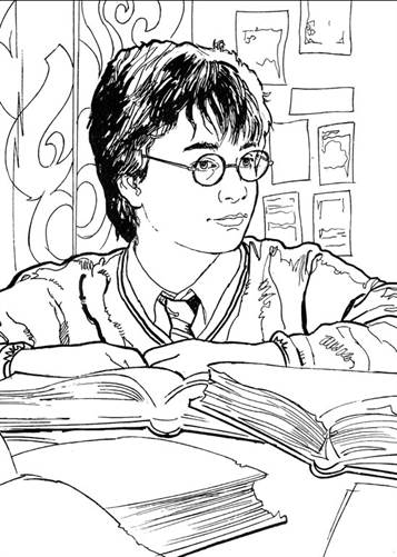 Kids-n-fun.com | 28 coloring pages of Harry Potter 2