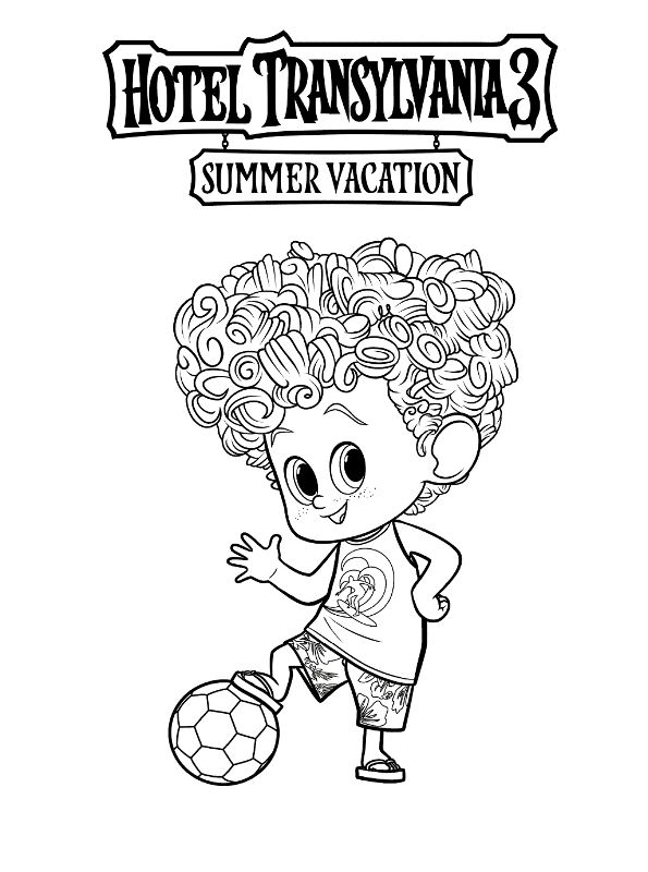 Download Kids-n-fun.com | Coloring page Hotel Transylvania 3 Summer ...