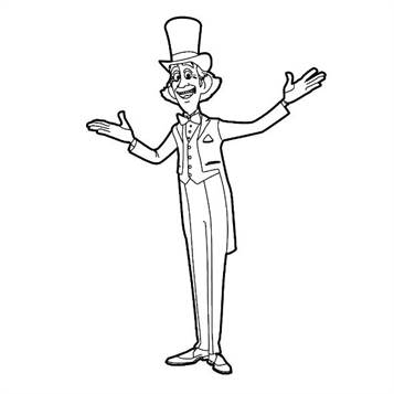 coloring pages magician