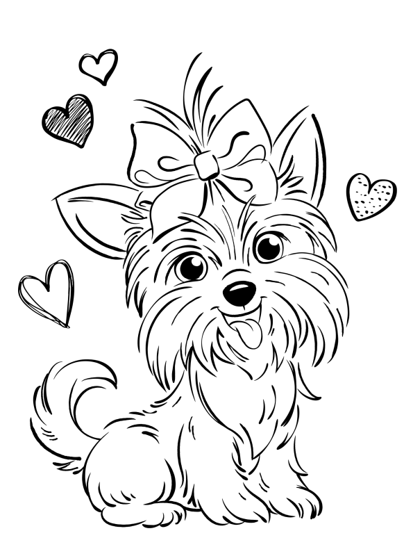 Kids-n-fun.com | Coloring page Jojo and BowBow bow bow love