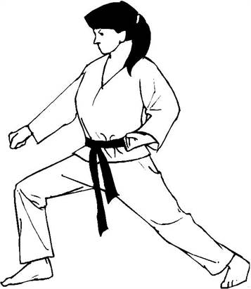 Kids N Fun Com 10 Coloring Pages Of Karate
