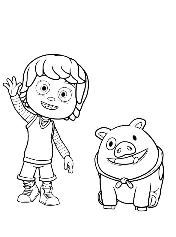 Kids-n-fun.com | Coloring page Kazoops Kazoops Monty Jimmy