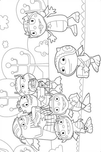 henry hugglemonster coloring pages