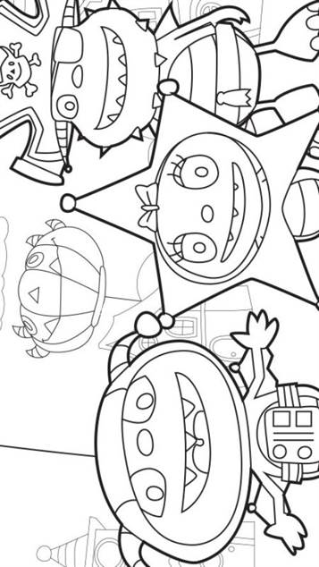 henry hugglemonster coloring pages