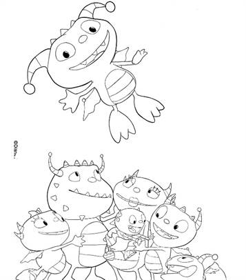 henry hugglemonster coloring pages