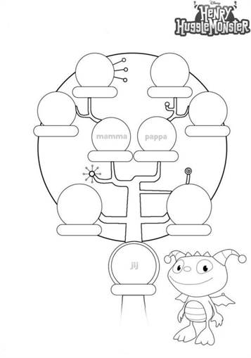 henry hugglemonster coloring pages