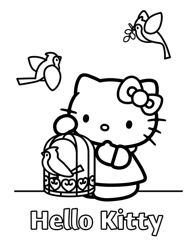 Kids-n-fun.com | Coloring page Hello Kitty Hello Kitty