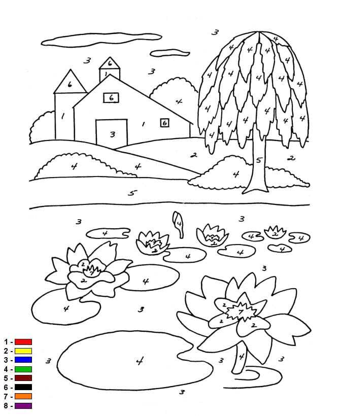 Spiksplinternieuw Kids-n-fun.com | Coloring page Color by number Farm Kleur op GG-54