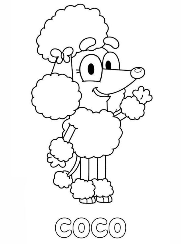 Kids-n-fun.com | Coloring page Bluey Coco