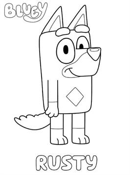 450 Bluey Coloring Pages Dad  HD